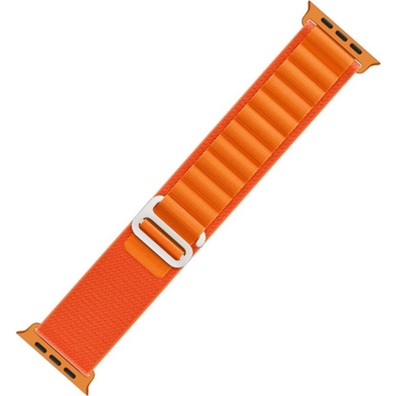 Zestaw Pasek Nylonowy + Etui 2w1 do Apple Watch 7/8/9 45mm, Pomarańczowy