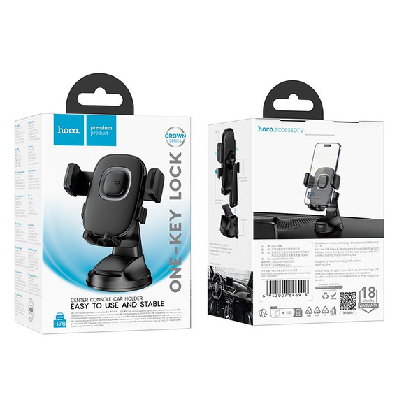 Uchwyt na telefon do samochodu Hoco H76 do deski