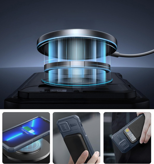 Etui pancerne Dexnor CamProtect z MagSafe do iPhone 12 Pro Max / 13 Pro Max