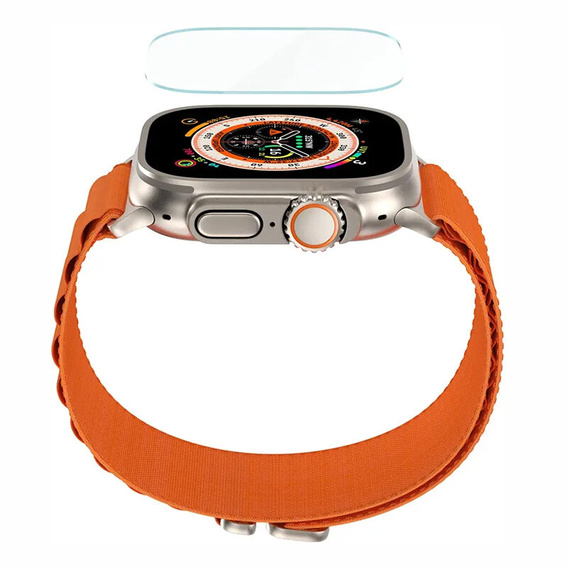 2x Szkło Hartowane z ramką do montażu ERBORD do Apple Watch Ultra 1/2/3 49mm