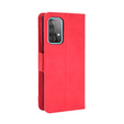 Etui z klapką do Samsung Galaxy A52 / A52s, Card Slot, czerwone