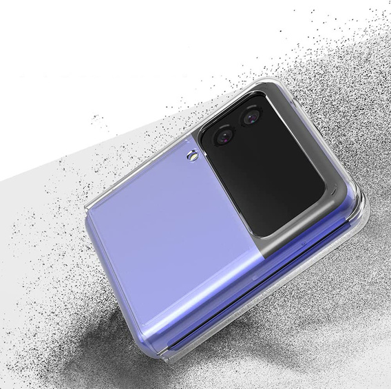 Etui Rubberized Hard PC Shell do Samsung Galaxy Z Flip3 5G,  Transparent