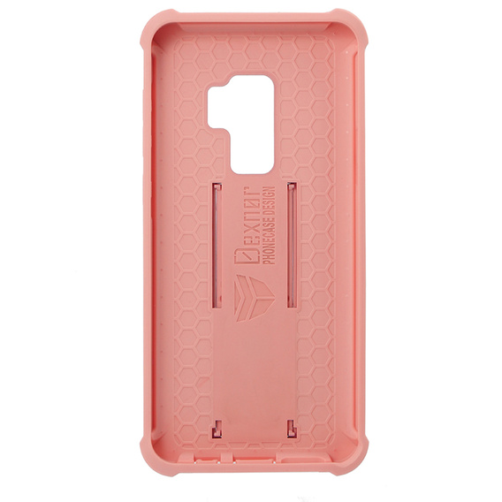 Etui pancerne do Samsung Galaxy S9 Plus, Dexnor Full Body, różowe rose gold