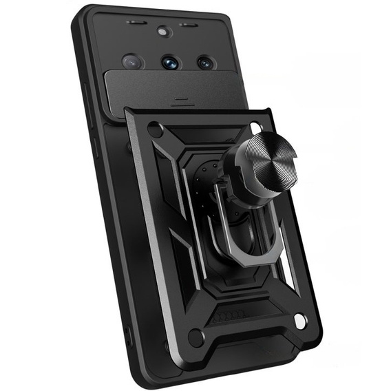 Etui pancerne do Realme 11 Pro 5G / 11 Pro+ 5G, CamShield Slide, czarne