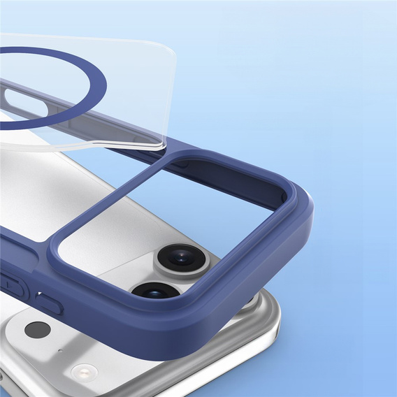Etui Dux Ducis do iPhone 17 Pro, Skin X Pro,  z klapką, do MagSafe, granatowe