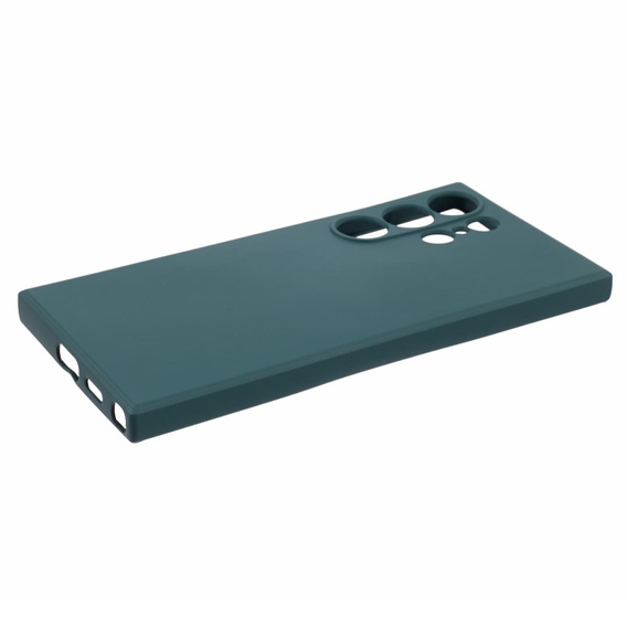 Etui do Samsung Galaxy S24 Ultra, Silicone Lite, zielone