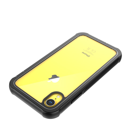 Etui do iPhone XR, Shockproof, z folią, czarne