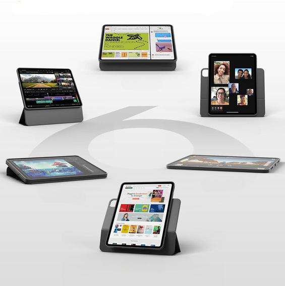 Dexnor etui z podstawką do iPad Pro 13" 2024 (7. generacji, M4) – magnetyczne, składane - czarne