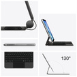 Etui z klawiaturą do iPad Air 11" 2025/2024 (7/6 gen.), Magnetic Keyboard Touchpad, czarne