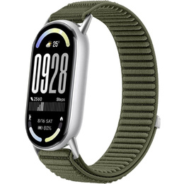 Pasek Nylonowy do Xiaomi Smart Band 10 / 9 / 8, Ciemnozielony