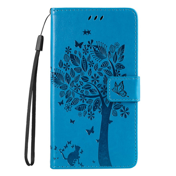 Etui z klapką do Xiaomi 13T / 13T Pro, Butterfly, niebieskie