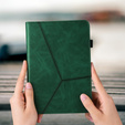 Etui do Lenovo Tab M10 Plus TB-X606F, Classic, z miejscem na rysik, zielone