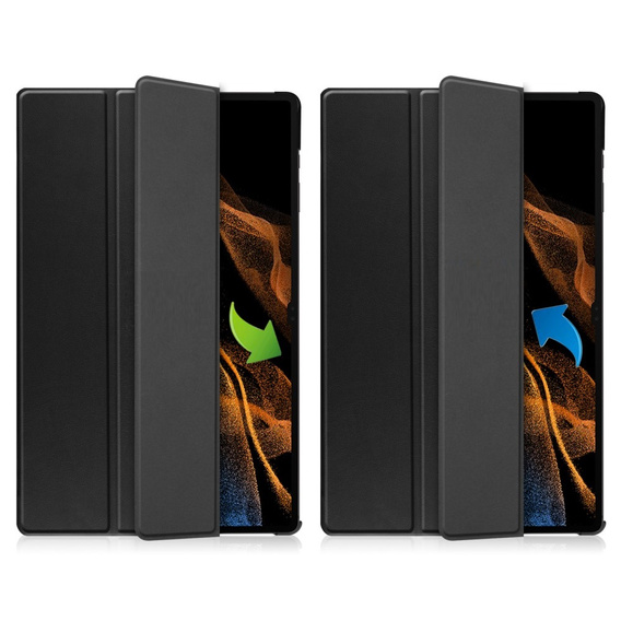 Etui do Samsung Galaxy Tab S9 Ultra, Smartcase, czarne