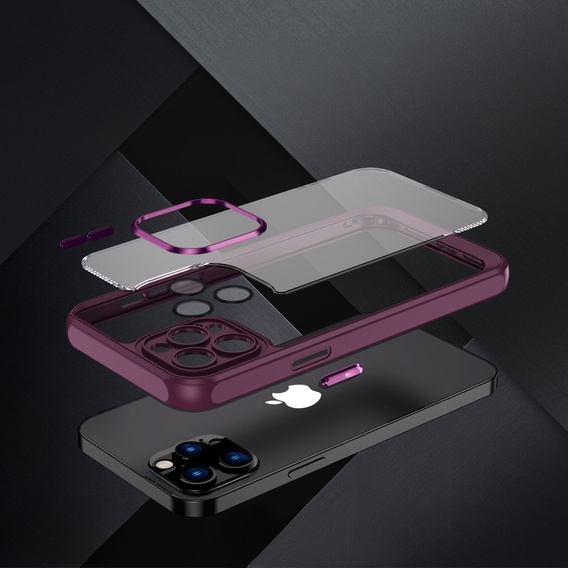 Etui do iPhone 12 Pro Max, ERBORD Impact Guard, bordowe