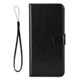 Etui z klapką do Realme 14X / Realme C75, Crazy Horse Wallet, czarne