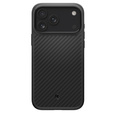 Etui Spigen Enzo Aramid MagSafe do iPhone 17 Pro, carbon czarne