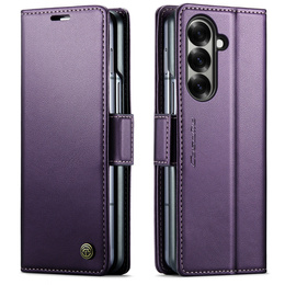 Etui z klapką CASEME Litchi Wallet do Samsung Galaxy Z Fold7 5G