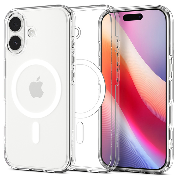 Etui Spigen Ultra Hybrid MagSafe do iPhone 17, Clear/White