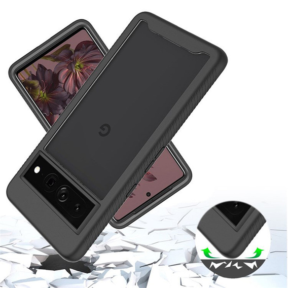 Etui do Google Pixel 7 Pro, Obudowa Shockproof Case, Czarne
