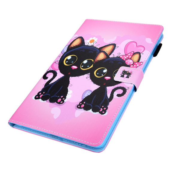 Etui do Samsung Galaxy Tab A9 X110 / X115, two cats
