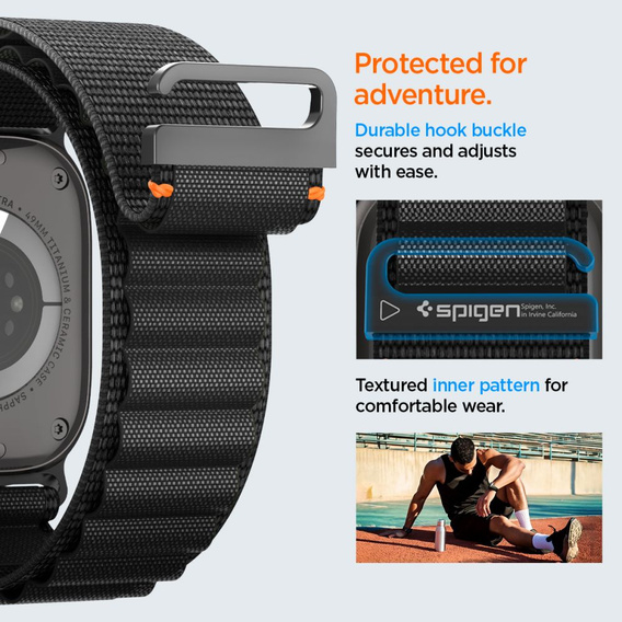 Pasek Spigen WBF1 Band do Apple Watch 8/9/10/11/SE/Ultra 1/2 (44/45/46/49 mm)