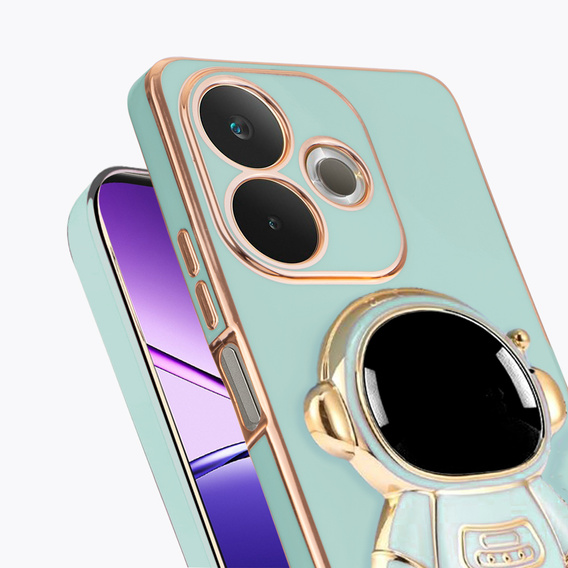 Etui do Oppo A5 Pro 5G, Astronaut, zielone