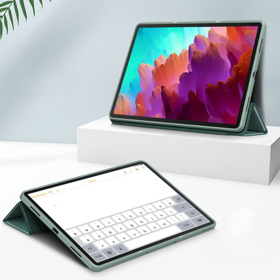 Etui do Lenovo Tab P12, Smartcase z miejscem na rysik, zielone