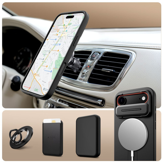 Etui Tech-Protect do iPhone Air, Kevlar Aura MagSafe, Czarne
