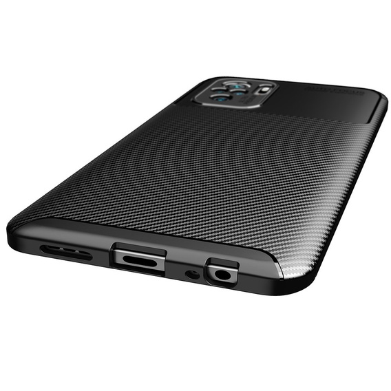 Etui do Xiaomi Redmi Note 10/10S, Carbon Gel, czarne