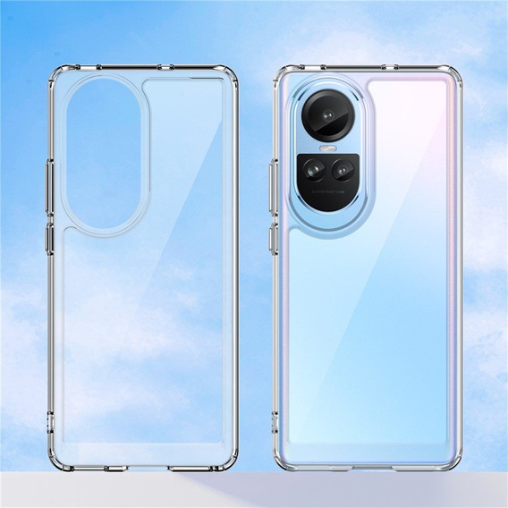 Etui do Oppo Reno 10 / 10 Pro, Fusion Hybrid, przezroczyste