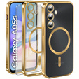 Etui do Samsung Galaxy A05s, Electro MagSafe, złote + Szkło na ekran