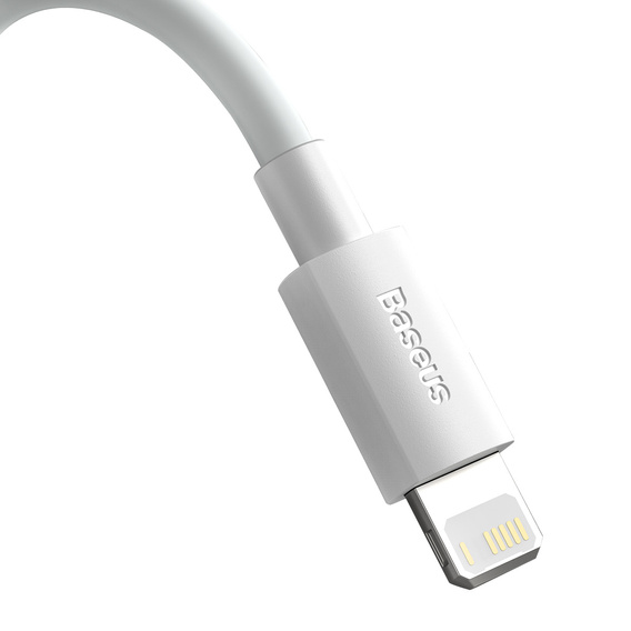 Baseus kabel USB-C Lightning 1,5 m 20 W - 2 sztuki - Biały