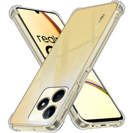 Zestaw Etui do Realme C53 4G, Dropproof, Przezroczyste + Szkło