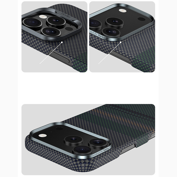 Etui BENKS Kevlar Magnetic Armor Air Aurora 600D 0069 do MagSafe do iPhone 17 Pro