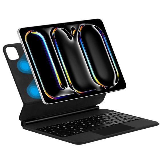 Etui z klawiaturą do iPad Pro 11" 2024 (5 gen.), Magnetic Keyboard Touchpad, czarne