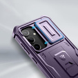 Etui pancerne do Samsung Galaxy S24, Dexnor Full Body (Two Frames), fioletowe