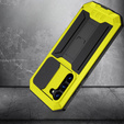 Etui pancerne do Samsung Galaxy S23, R-JUST CamShield Slide, żółte / czarne
