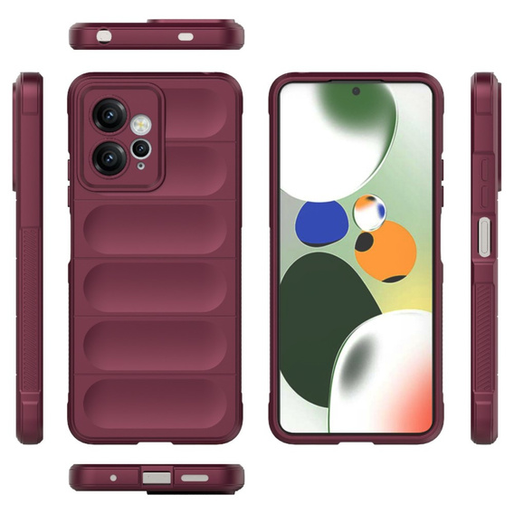 Etui do Xiaomi Redmi Note 12 4G, Gaming Shockproof, bordowe