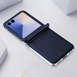 Etui Dux Ducis Bril Series do Samsung Galaxy Z Flip7 5G – niebieskie, skórzane