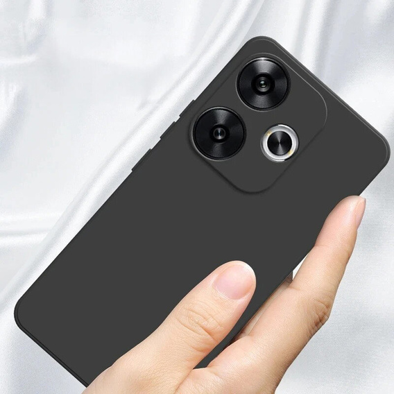 Etui do Xiaomi Poco F6, Silicone Lite, czarne