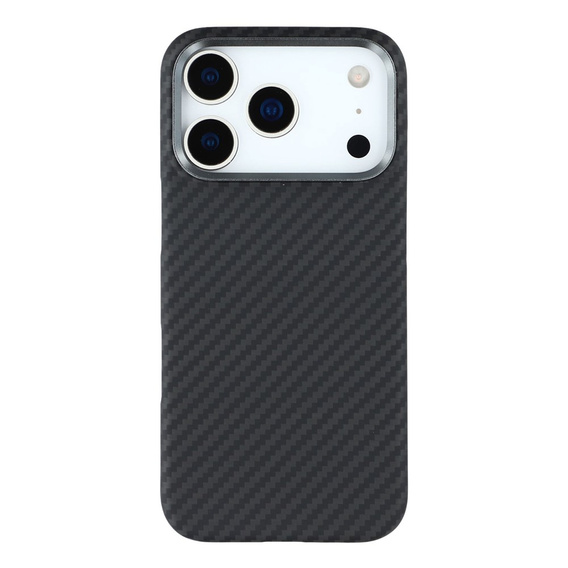 Etui do iPhone 17 Pro, Carbon Fiber, do MagSafe, czarne