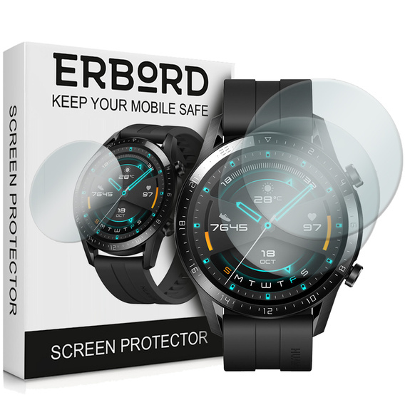 2x Szkło Hartowane ERBORD do Huawei Watch GT 2 46mm, Szybka