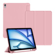 Etui do iPad Air 11" 2025/2024 (7/6 gen.), Smartcase z miejscem na rysik, różowe