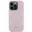 Etui Guess Quilted Metal Logo do iPhone 15 Pro