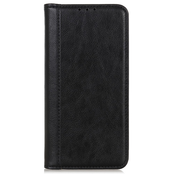 Etui do Motorola Moto G24 / G24 Power / G04, Wallet Litchi Leather, czarne