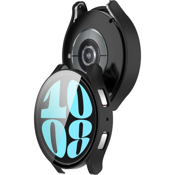 2w1 Etui + Szkło Hartowane do Samsung Galaxy Watch 6 40mm, Czarne
