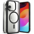 Etui Ringke do iPhone 15 Pro, Fusion Bold MagSafe, matowe przezroczyste / czarne