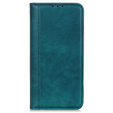 Skórzane Etui do Samsung Galaxy S24 Ultra, Wallet Litchi Leather, zielone