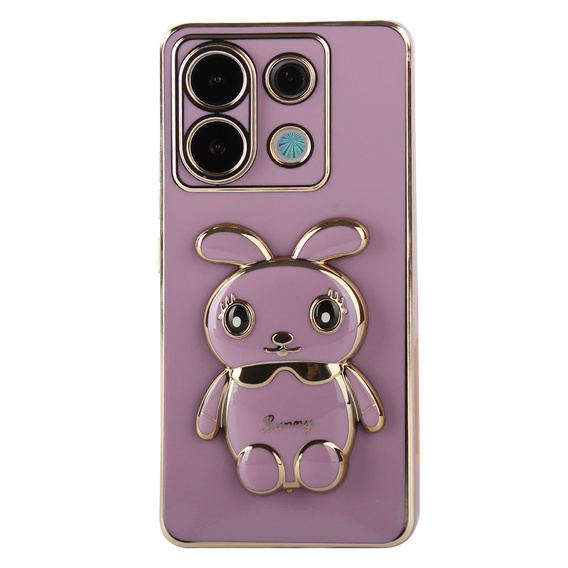 Etui do Xiaomi Redmi Note 13 Pro 5G, Rabbit, fioletowe + Szkło Hartowane 9H