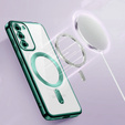 Etui do Samsung Galaxy S23, Electro MagSafe, zielone + Szkło na ekran
